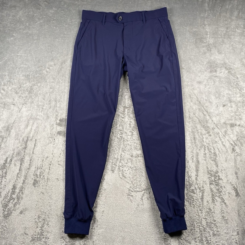 Greyson Montauk Joggers Mens 31x29 Blue Performance Stretch Golf Casual Tapered